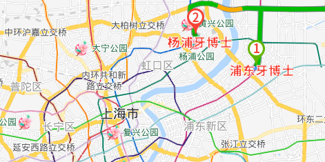 上海牙博士口腔路線圖